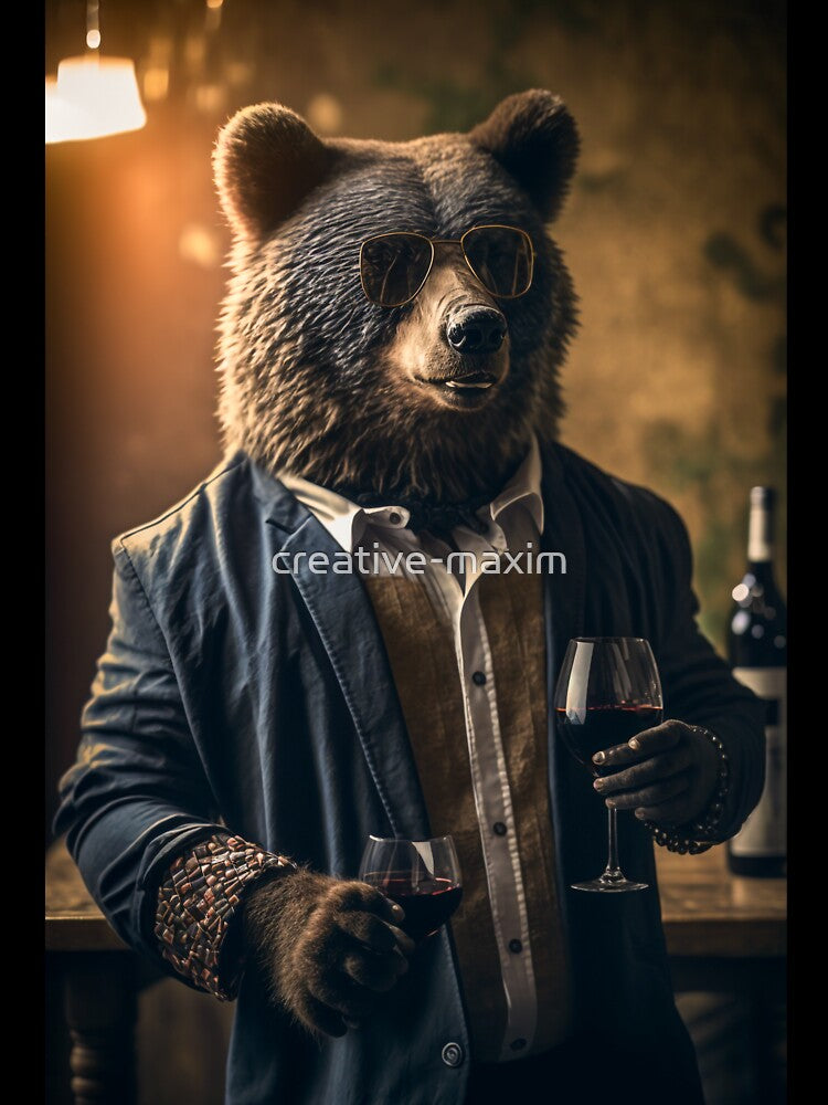 Raising a Glass to Corporate Resilience: The Bear's Cheers by creative-maxim