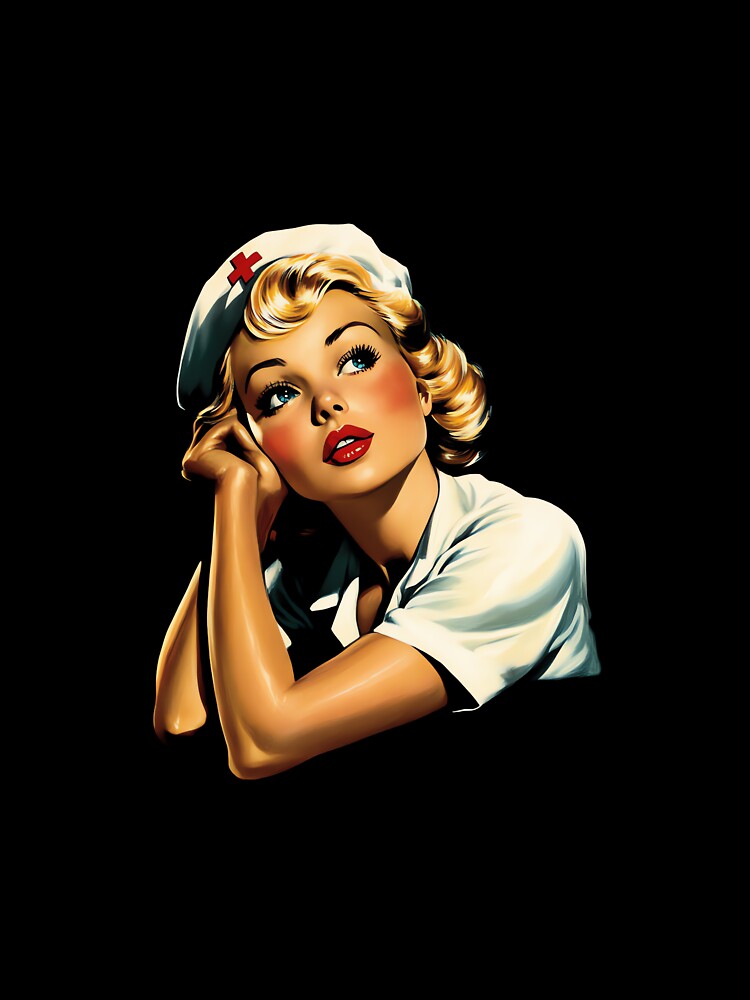 Nostalgic Pin-Up Style Nurse Art by CharlesDVance