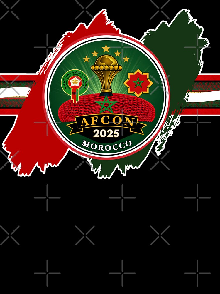 AFCON Sport 2025 Morocco • Prince Moulay Abdellah Stadium • Atlas Lions Football Emblem by InPrintedWord