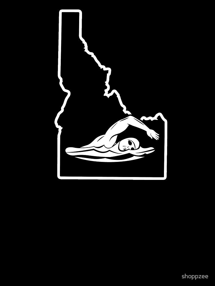 Swimming T Shirts Idaho Swimmer Clothing by shoppzee