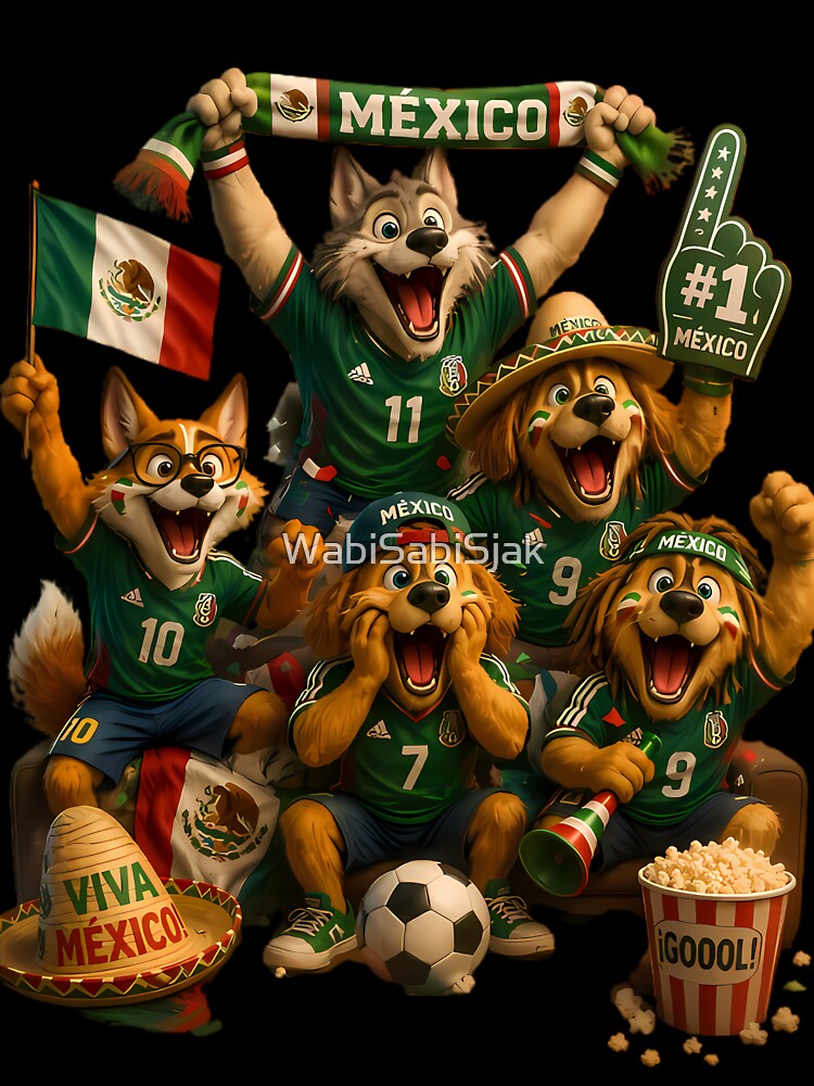 Mexico Soccer Fiesta Shirt | Funny Fan Tee by WabiSabiSjak