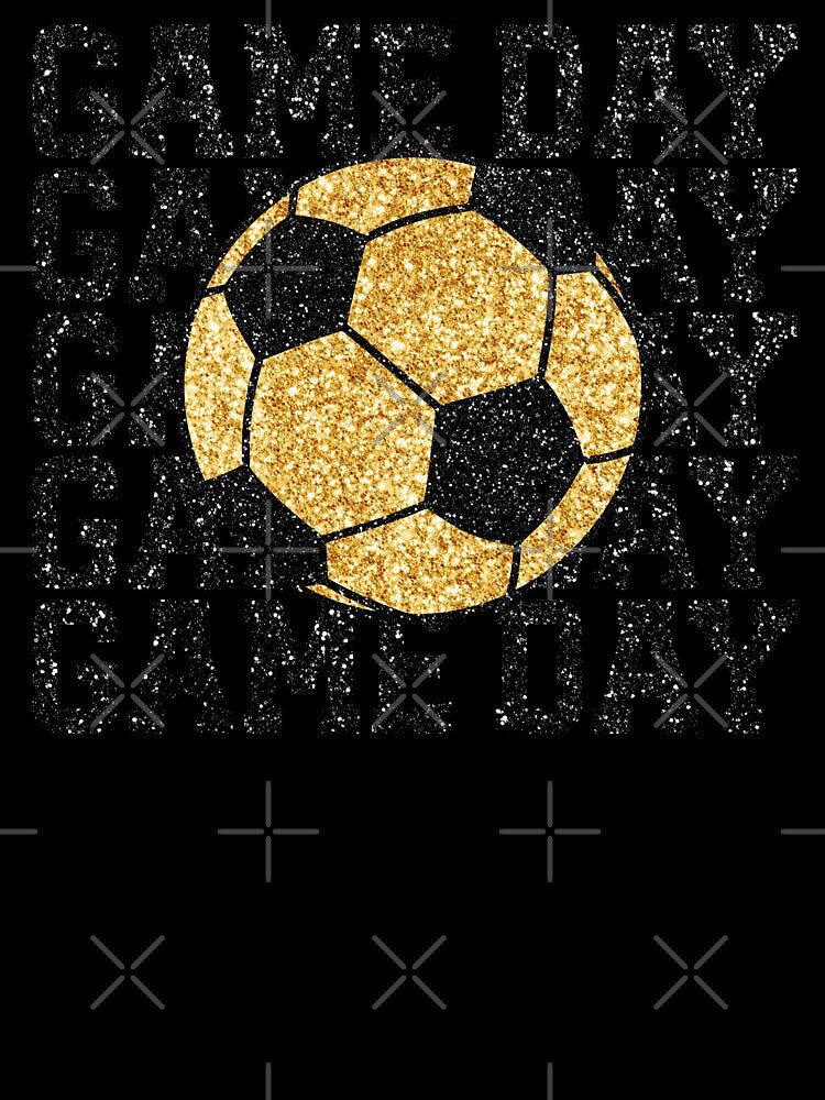 Game Day Gold Glitter Soccer Ball by hobbybox