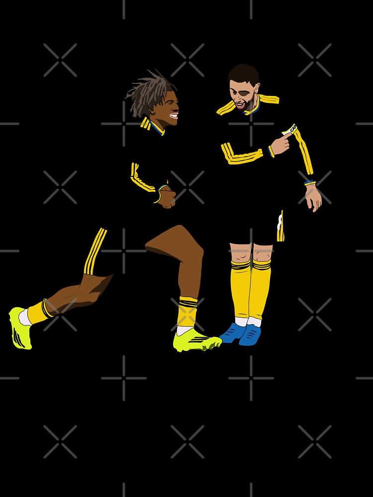 Patrick Dorgu Bruno Fernandes Goal Celebration Minimalist by Hevding