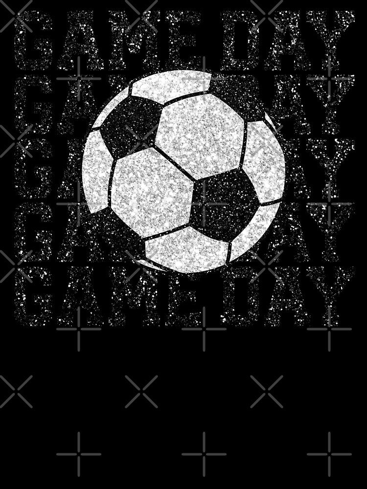 Game Day Silver Glitter Soccer Ball by hobbybox