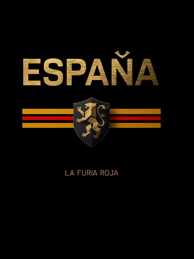 España Football Lion Crest - Spain La Furia Roja Soccer by PACS0011