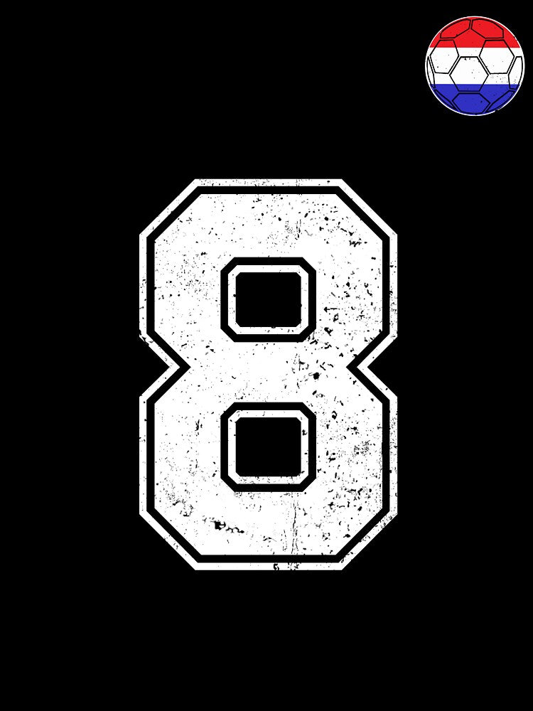 Netherlands Soccer Number 8 Vintage Sports Fan by LiviuGligoros