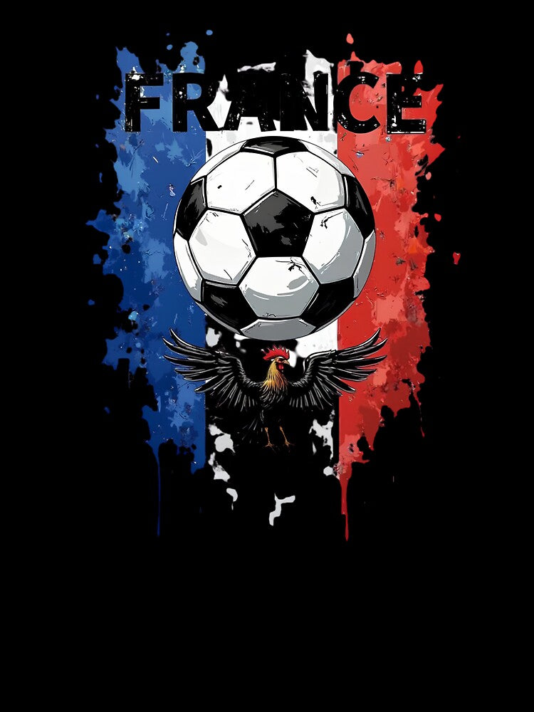 France Football Fan Cartoon Sticker | French Football Supporter by aminesez22
