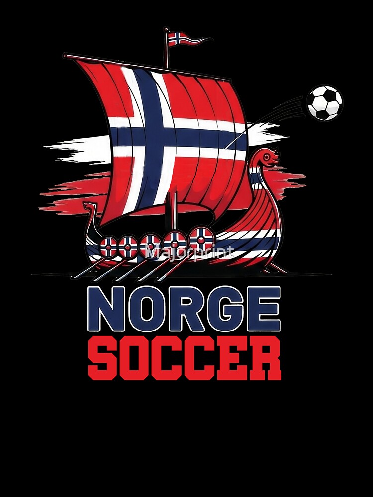 Norway Viking Longship Soccer Tee by Majorprint