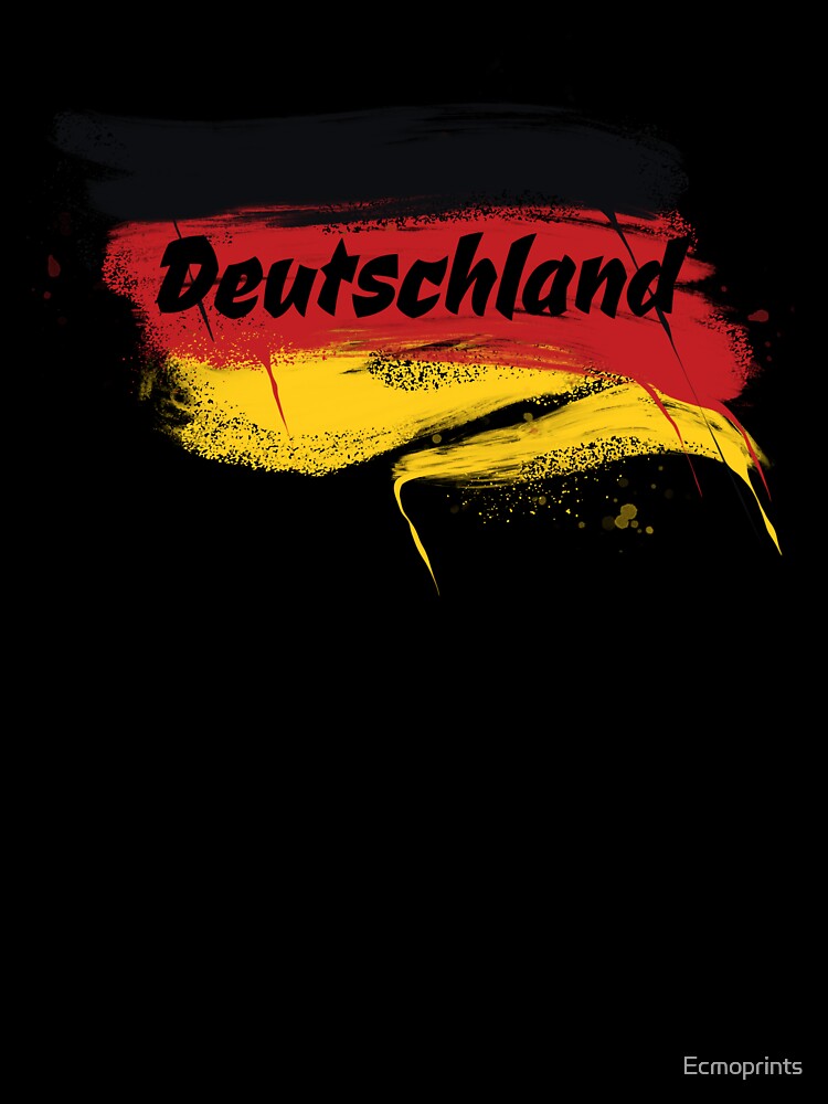 Germany national flag and lettering by Ecmoprints
