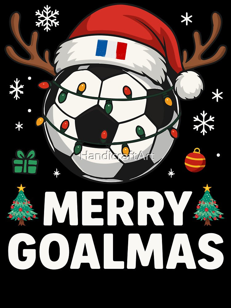 Merry Goalmas France - Funny Soccer Christmas by HandicraftArt