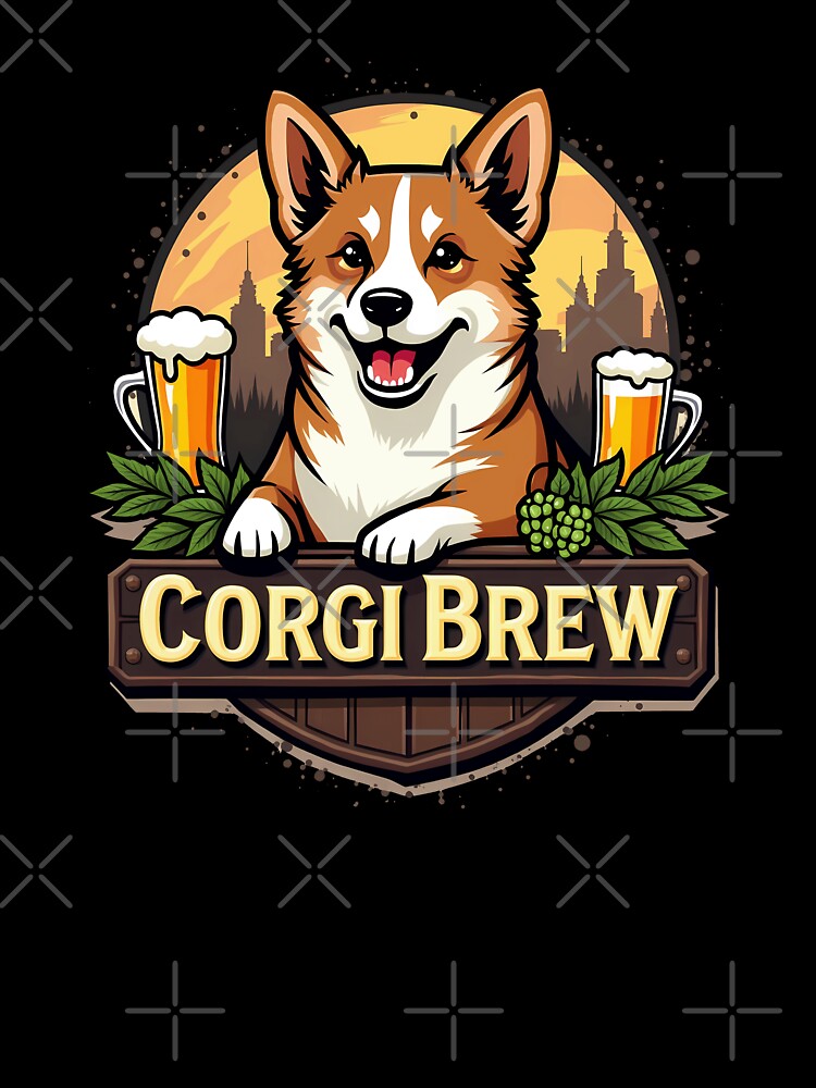Microbrewery Corgi – Corgi Brew Craft Beer Charm by zoughlal