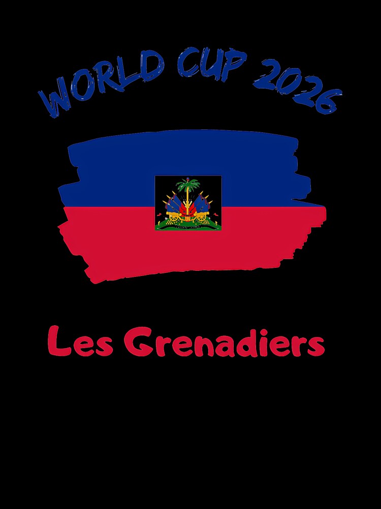 Haiti Football Fan Haitian Soccer Supporter National Team Pride Caribbean 2026 T-Shirt_90544900 by gidget-gadget