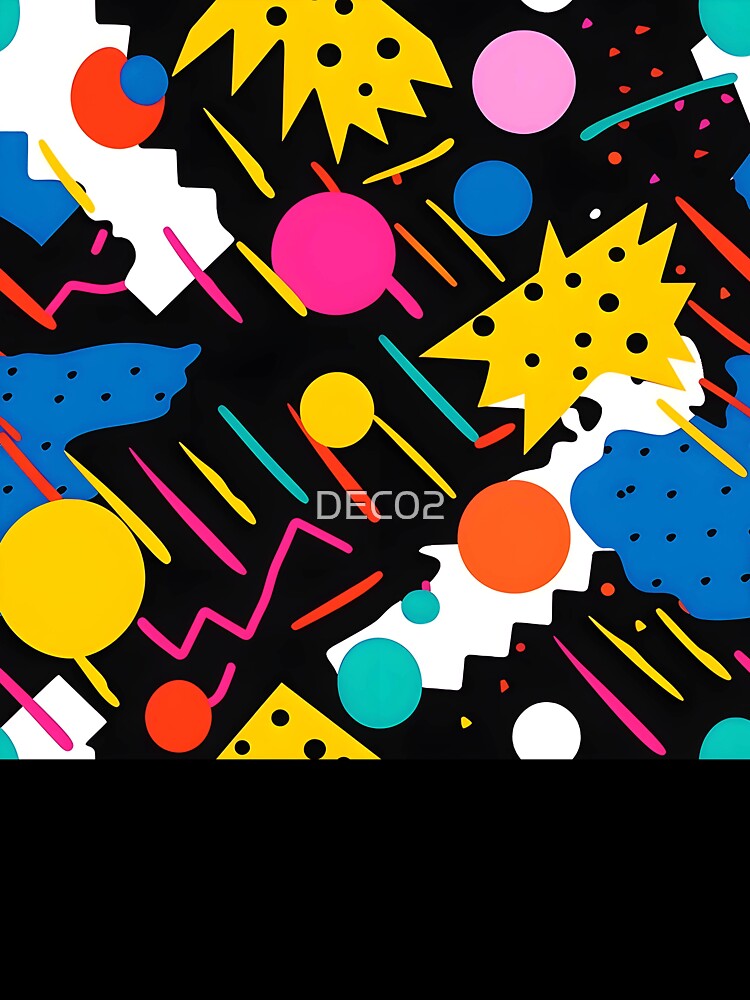 Pop Art Pink, Blue And Yellow Vibrant Abstract by DEC02