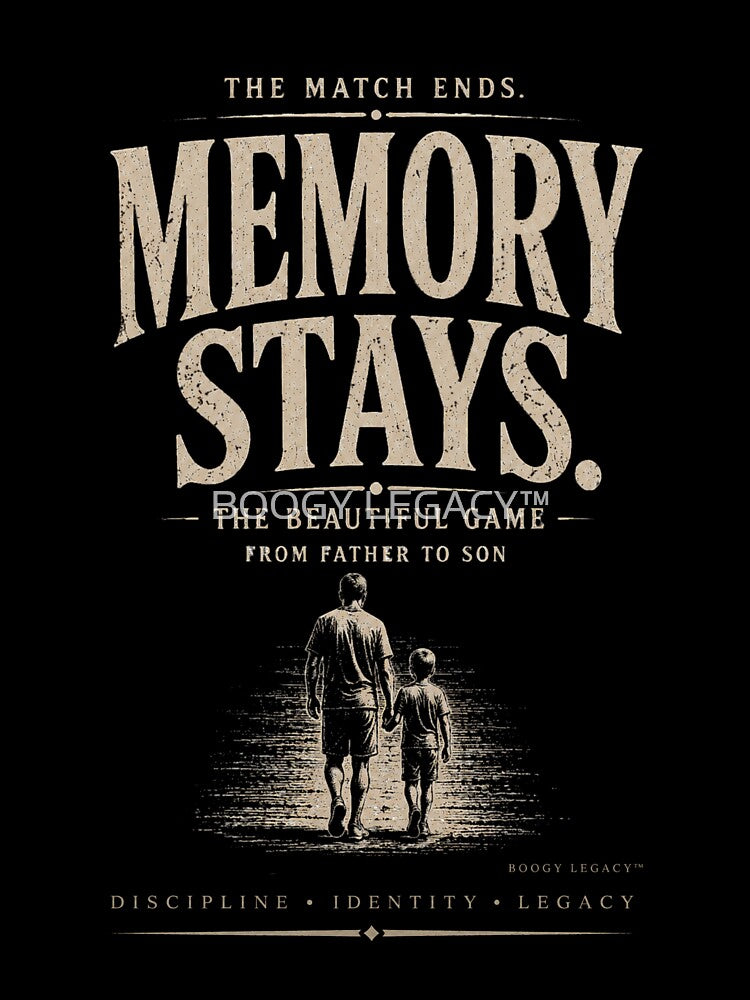 The Match Ends Memory Stays Shirt | Soccer Dad Gift | Father Son Football Memories Tee by BOOGY LEGACY™
