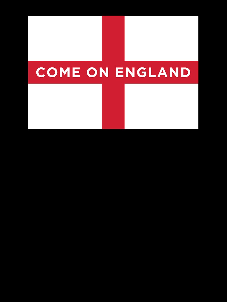 Come On England Flag (On Red) by STUDIO-72