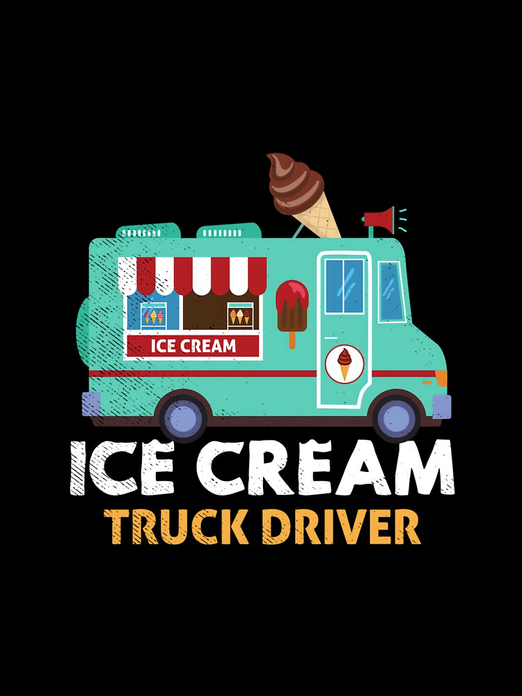 Ice Cream Truck Driver Nostalgic Classic Summer Sorbet by CharlesDVance