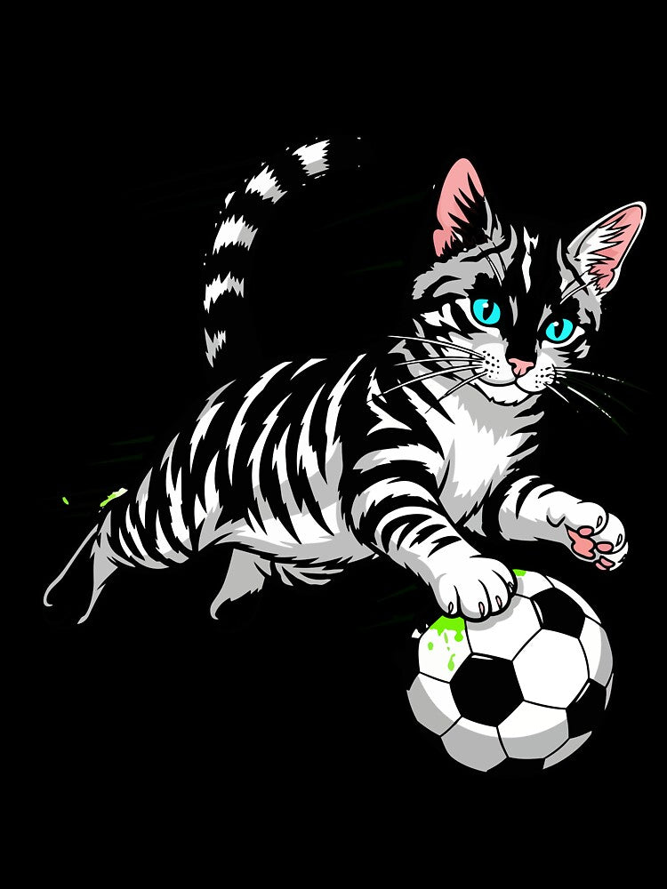 cat soccer by Uglyandcute
