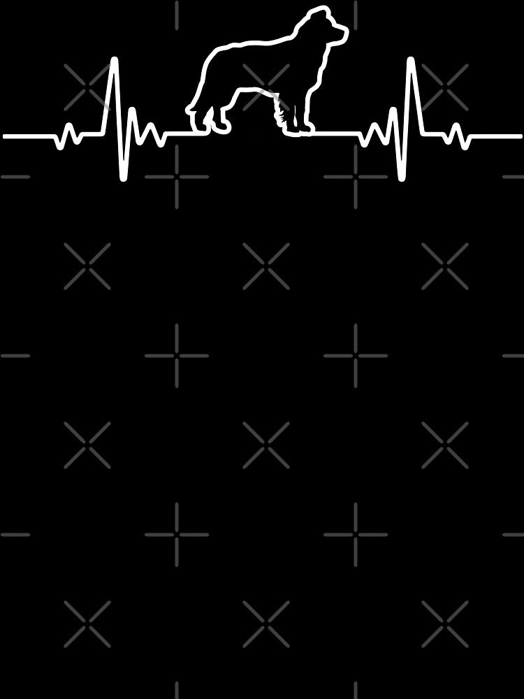 Minimalist Heartbeat Border Collie by More Cute Dogs