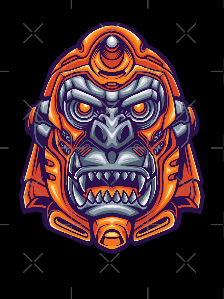 Cool Gorilla Head by Prince - Bestseller ★★★★★