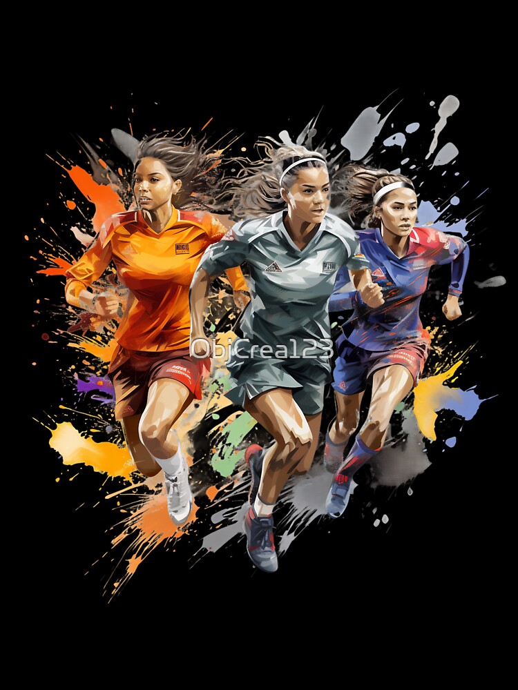 Speed and Color: The Art of Women's Football by ObjCrea123