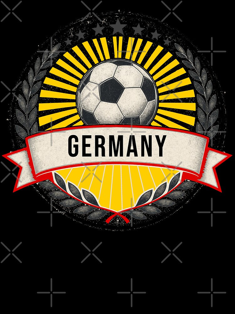 Germany Vintage Soccer Crest — Retro German Football Badge Fan Emblem by icemanphotos