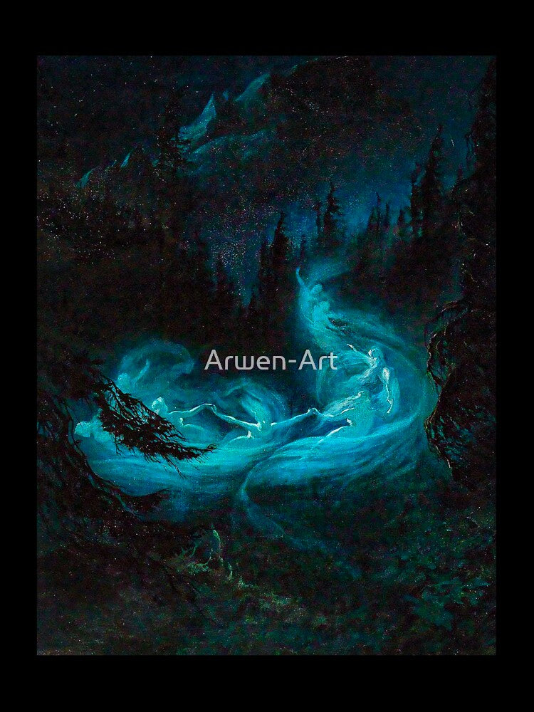 The fairy dance 1895 by Karl Wilhelm Diefenbach by Arwen-Art