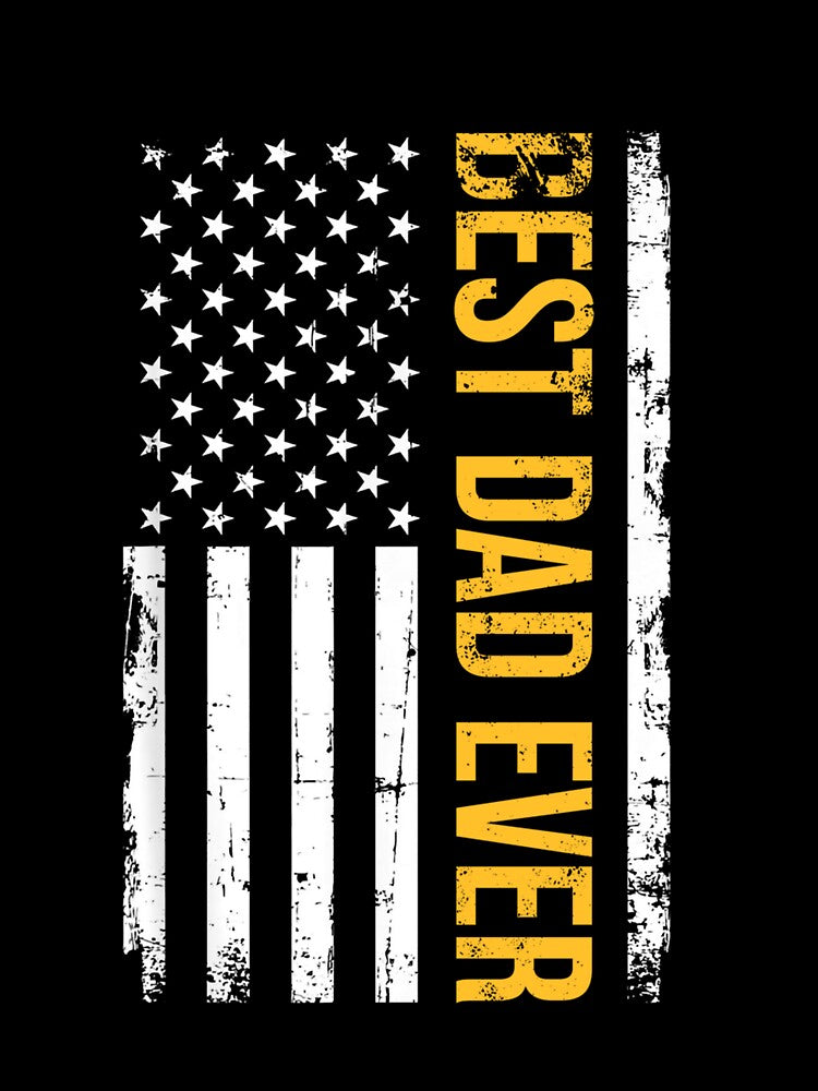 Best dad ever US american flag gift for fathers day, Design, Soft by DONTESTORE