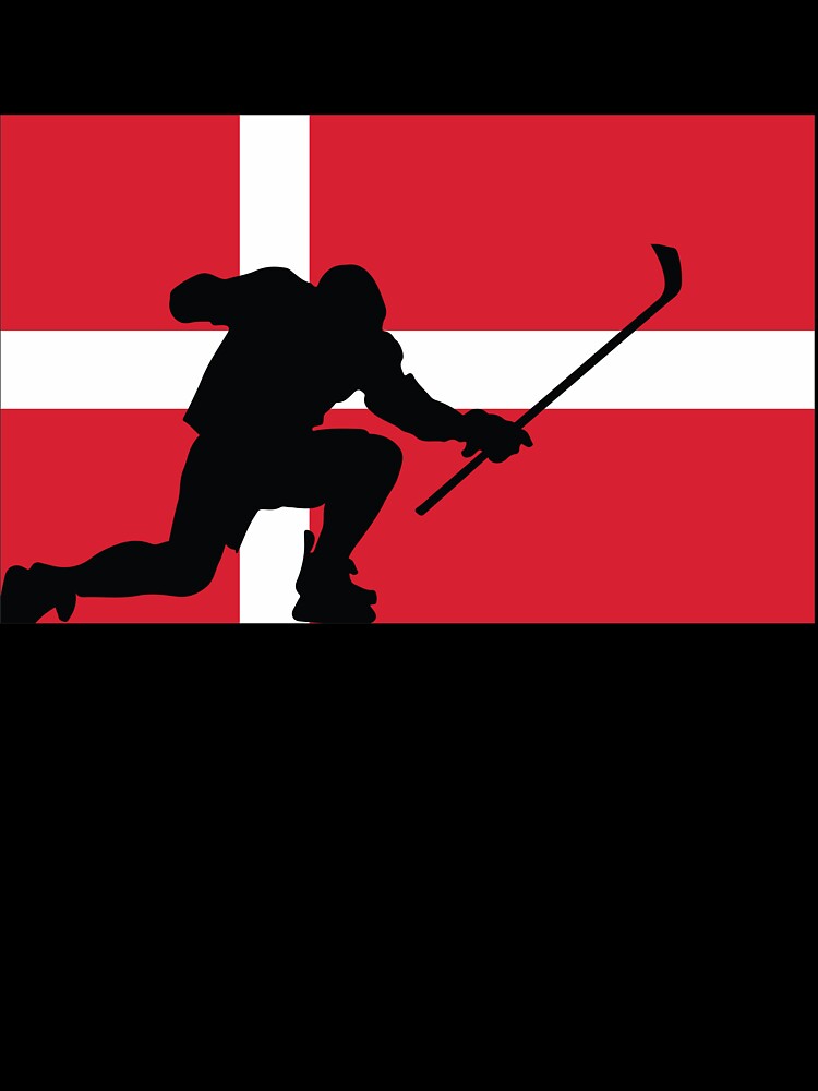 Hockey Denmark Silhouette Celebration by CanvasTee