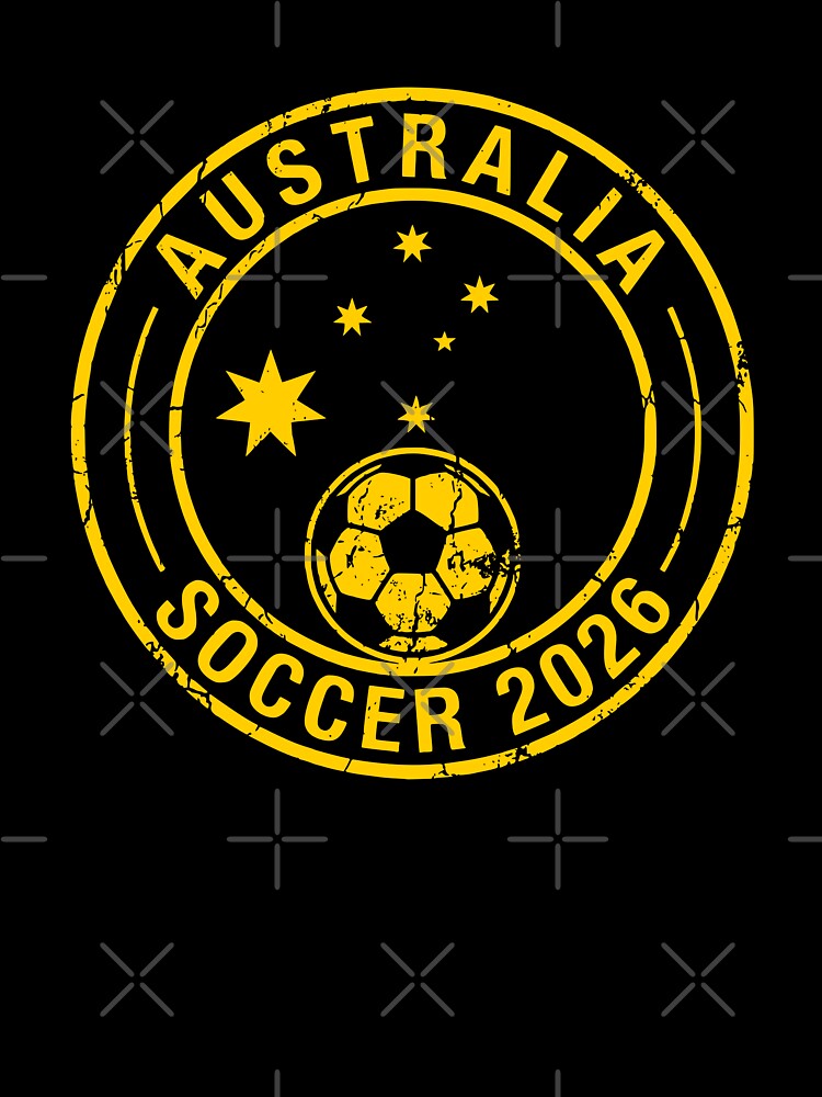 Vintage Australia Soccer 2026 Stars Fan Badge by Imaginationbeyond