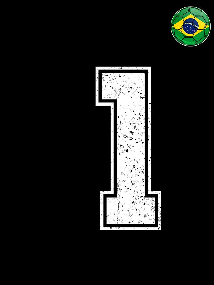 Number 1 Brazil Futbol Football Brazilian soccer Flag Jersey by RoyesButler