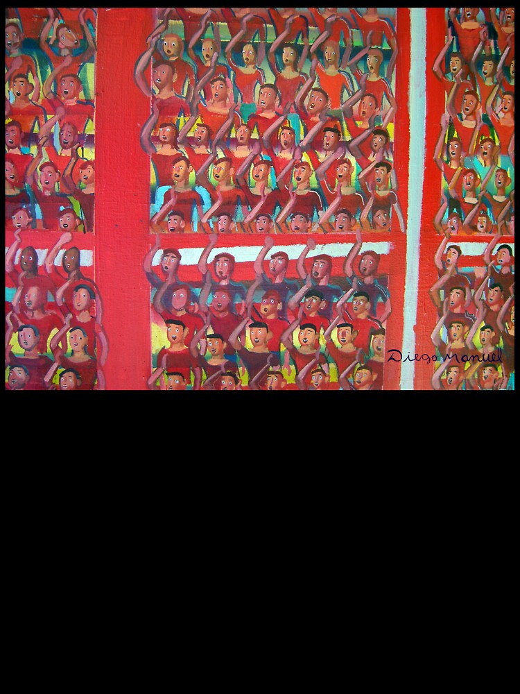 Great red grandstand by Diego Manuel Rodriguez