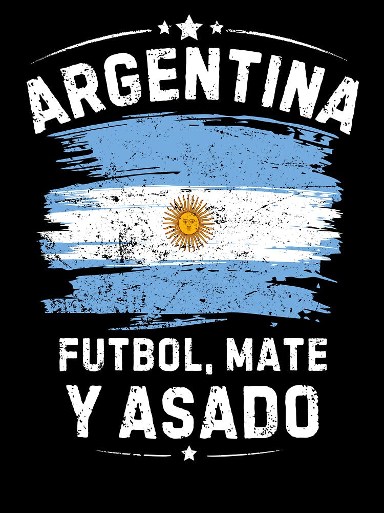 Argentina Shirt Futbol Mate Asado - Argentine Culture Soccer Fan Pride Tee. by JoseFrancese