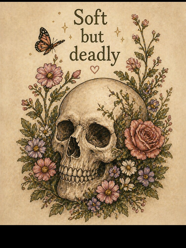 Soft But Deadly – Cute but Fierce Cottagecore Design by InkWanderStudio