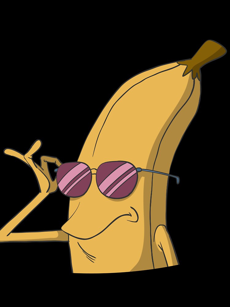 Banana with sunglasses by Monkey Ful