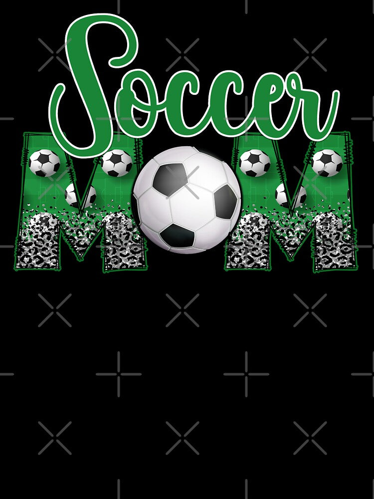 Soccer Mom Leopard Print - Retro Gameday Aesthetic by Krasnovaovaova