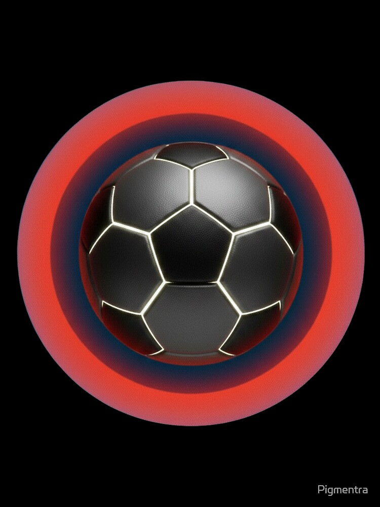 Neon Soccer Focus – Minimal Football Design by Pigmentra