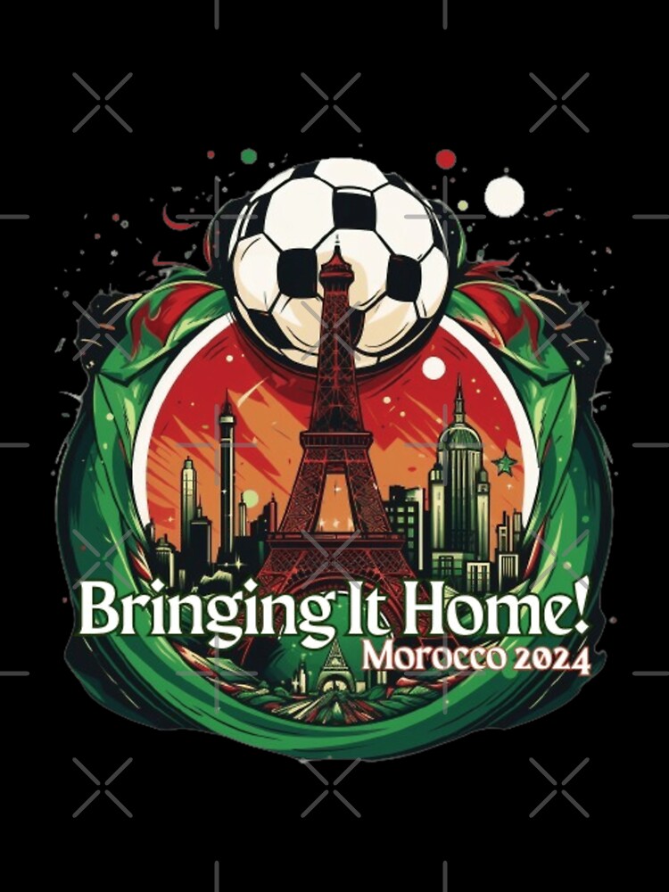 Morocco "Bringing it Home" Soccer Paris 2024 Fan Art 2 by StuartGraceShop