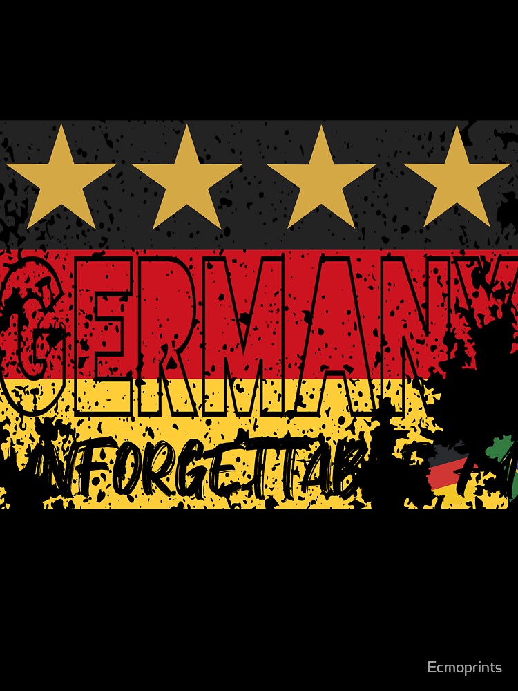 Germany Flag Football Fan Lettering by Ecmoprints
