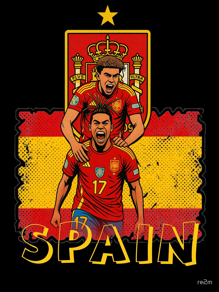 Spain Football Champions Retro by re2m