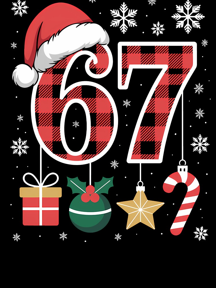 67 Shirt Funny Meme Six Seven Xmas Christmas Decoration by grumpzara