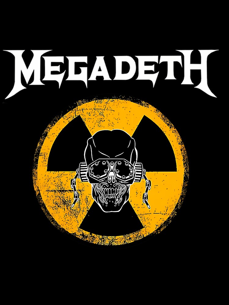 Skull Megadeth - Vintage Black And Yellow by nichollehnse