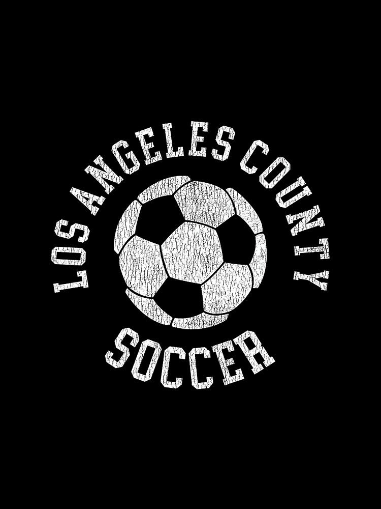 Los Angeles County Soccer Retro Distressed 90's Vintage Premium by MollyLYork