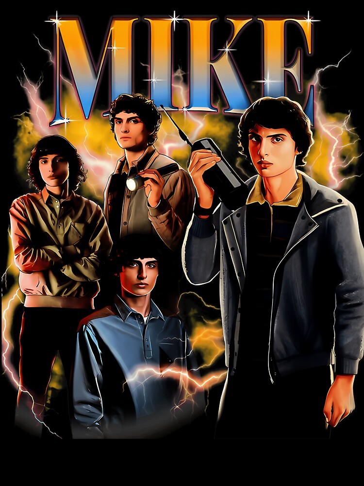 Mike Retro 80S Electric Portrait Tee by Mst Shahida