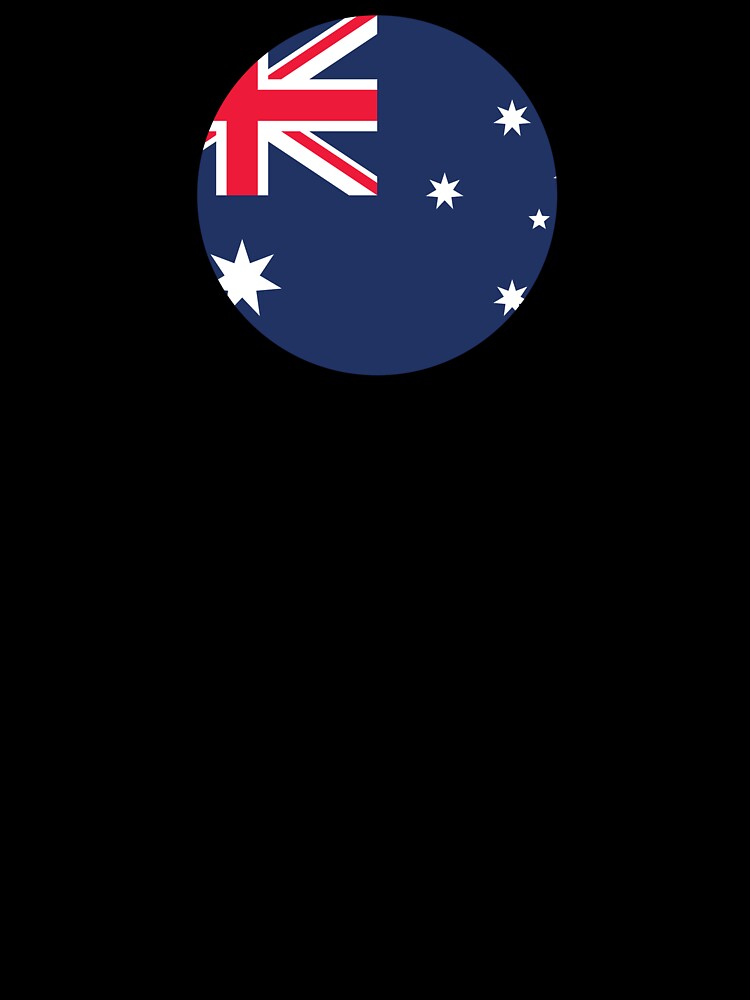 Australia Circle Flag (On Black) by STUDIO-72