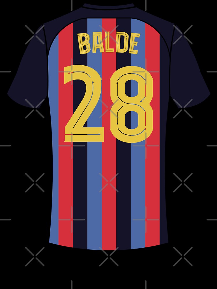 Alex Balde Barcelona football jersey number 28 by Justtrendytees