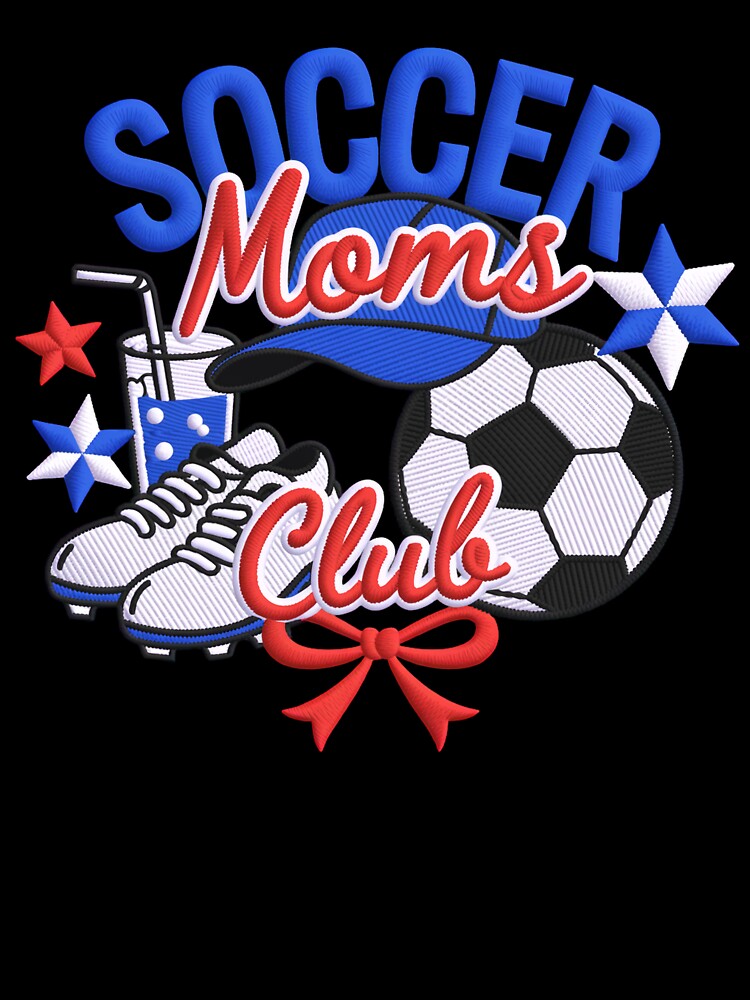 Soccer Mom's Club - Coquette Aesthetic Soccer Mom Graphics & Sideline Style by pixelspaperslab