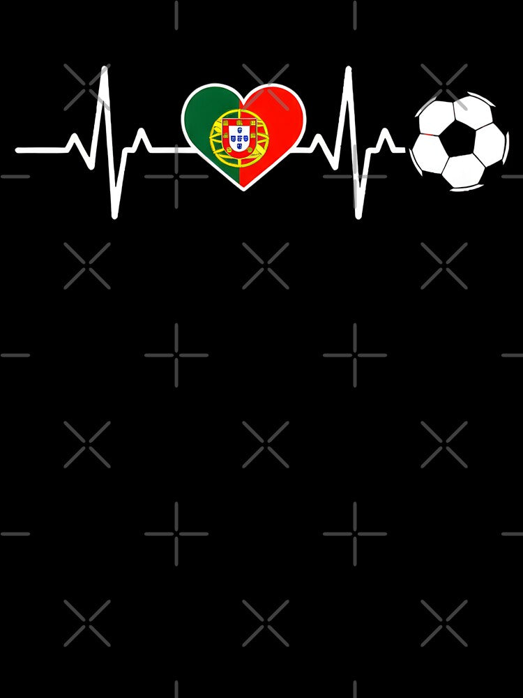 Portugal Football Heartbeat | Seleção Das Quinas Soccer Fan by dudelinart