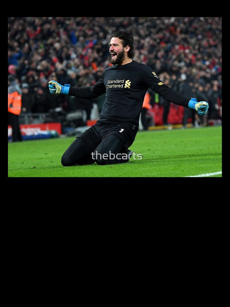 Alisson Becker Liverpool v Man United Celelbration by thebcarts