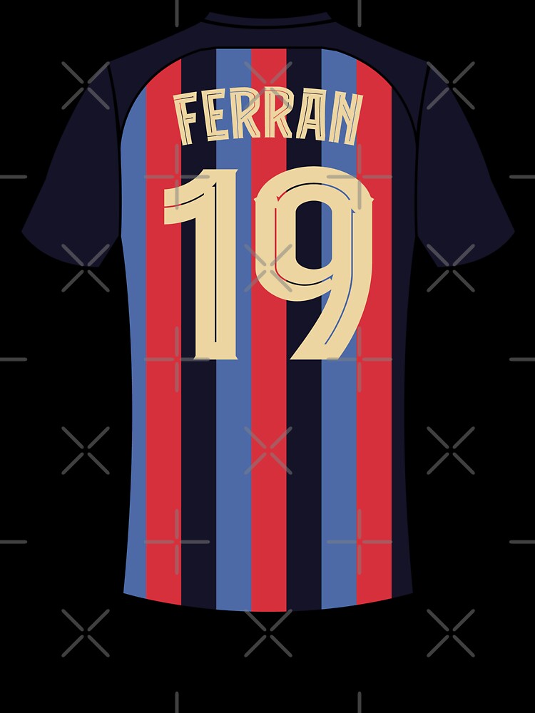 Ferran Torres Barcelona football jersey number 19 by Justtrendytees