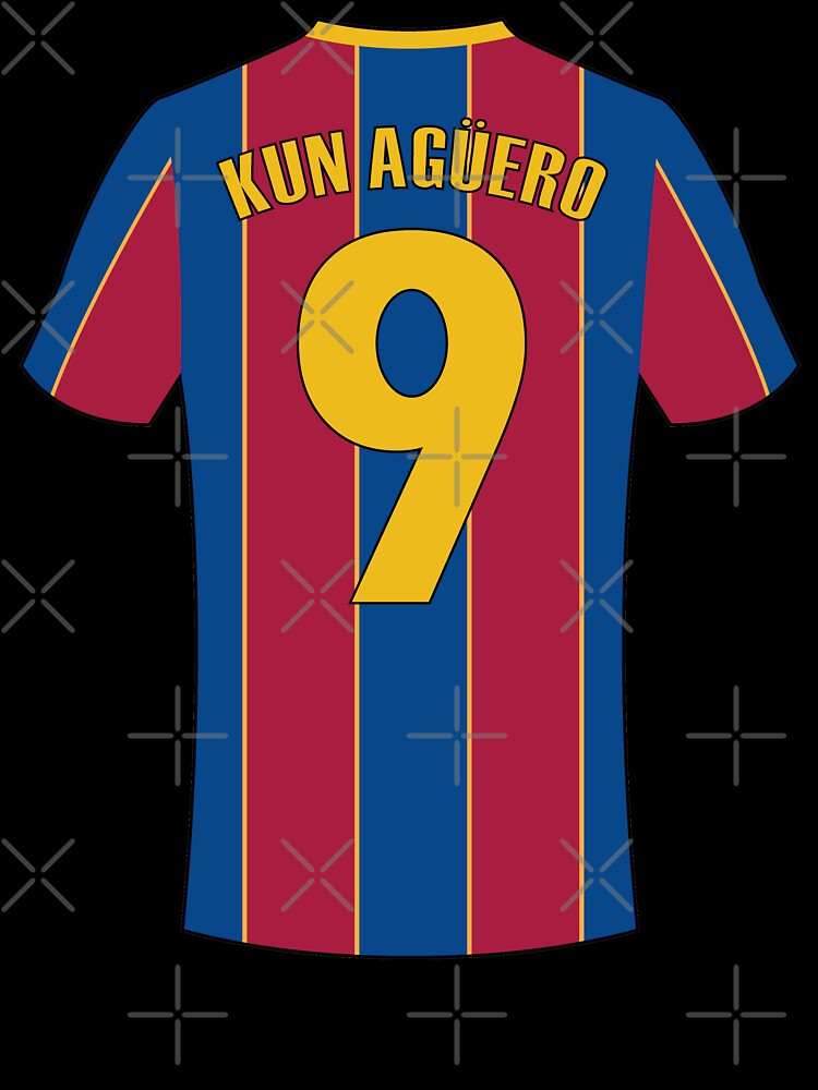 Sergio Aguero barcelona football jersey by Justtrendytees